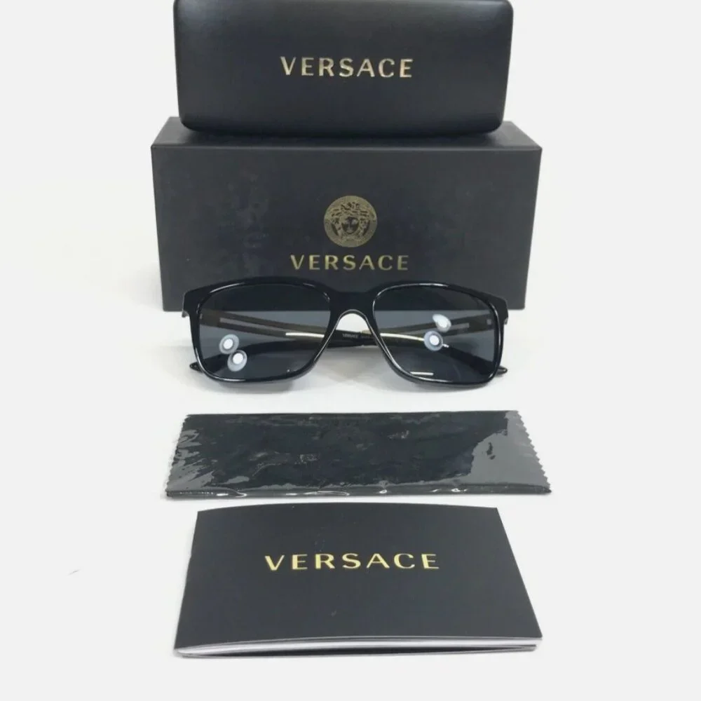 Versace Black Logo Frames 58mm Unisex Sunglasses